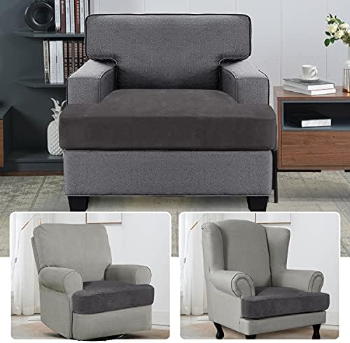 H.VERSAILTEX Stretch Velvet T Cushion Chair Covers - Image 2