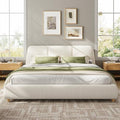 Christopher Knight Home Hazel Upholstered King Size Bed and Headboard, Linen by ChristopherKnightHome