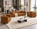VANOMi Cloud Sofa and Chair Set, 3 Piece Modern Seating Furniture by VANOMi