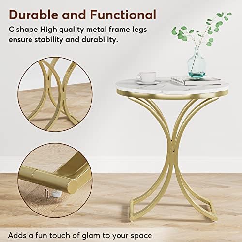 LITTLE TREE Side Table Round End Table Modern Small Accent Table Bedside Table - Image 7