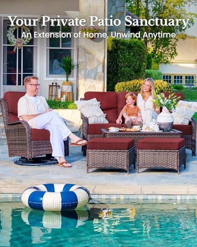 HILLGA 10-Piece Luxury Patio Furniture Set - Image 3