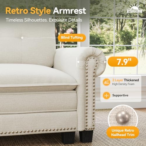 SUNSHINE VALLEY 116" Oversized Modular Sectional Couch U Shaped Living Room - Image 5