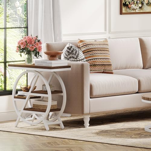 Tribesigns End Table for Living Room, 3-Tier Narrow Side Table - Image 4