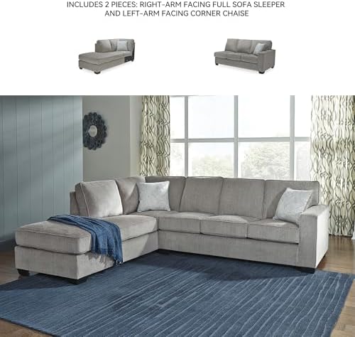 Signature Design by Ashley 2-Piece L-Shape Sleeper Sectional - Image 6