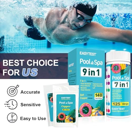 EASYTEST 140Pcs 3-Way Hot Tub, Spa and Pool Test Strips - Image 4
