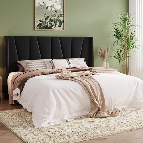 Allewie King Size Platform Velvet Bed Frame - Image 3