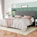 Allewie King Bed Frame, Velvet Upholstered Platform Bed by Allewie