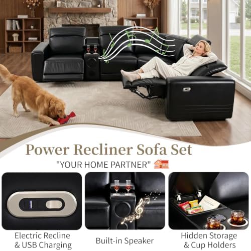 Power Reclining Sectional Sofa - Image 4