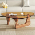 Mid Century Modern Glass Coffee Table, Coffee Table by LZYFY