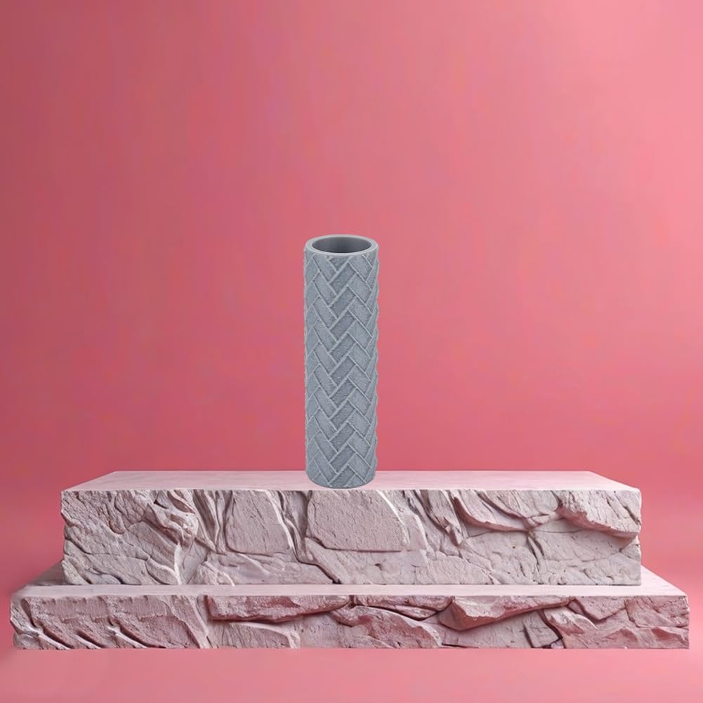 Topography Texture Roller Large Brick Clay Texture Rollers Diagonal DIY Embossing Pottery Decortive Tool for Pathfinder, PRG, Miniatures, Tabletop Board Game Topography Accessory