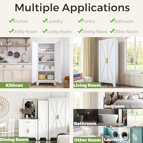 COFaR 5 Tier Metal Farmhouse Storage cabinets - Image 6