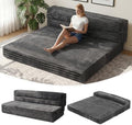 Erament Tri-Fold Futon Sofa Bed, 6 Inch Foldable Floor Couch, High-Density Foam by Unknown
