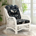 Malibu Lounge Living Accent Armchair Natural Rattan Wicker Handmade Design by Wickerix