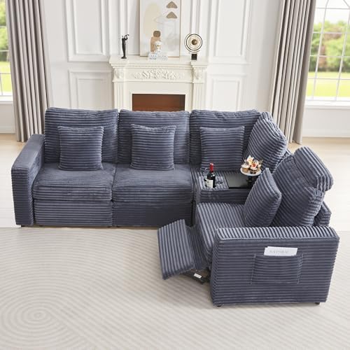 RARZOE Oversized Modular Sectional Sofa, 4-Seater L-Shaped - Image 3