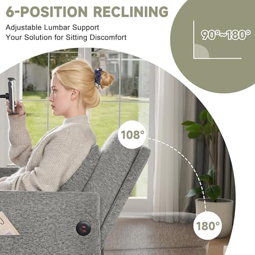 Loveseat Sleeper Sofa Convertible Sofa Bed, Pull out couch, Light Grey - Image 5