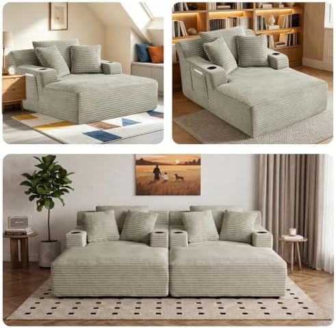 NicBex 66”Oversized Chaise Lounge Chair Indoor - Image 7