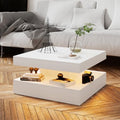 HedoAjim White LED Coffee Table by HedoAjim