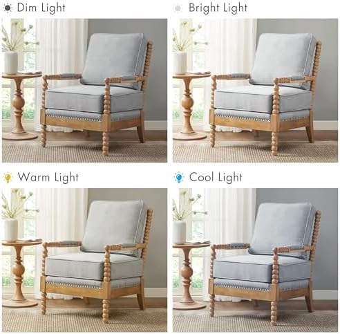 Madison Park Donohue Midcentury Modern Accent Chairs Padded Solid Wood Armrest - Image 6