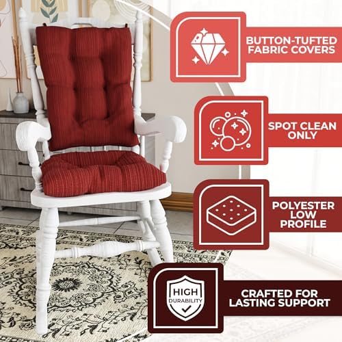 Klear Vu The Gripper Non-Slip Rocking Chair Cushion Set - Image 3