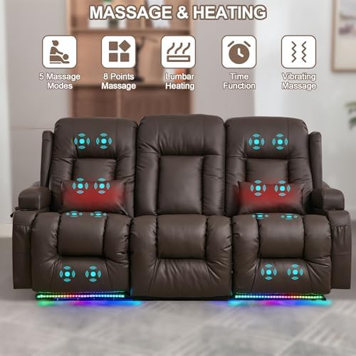 TUNYI Power Loveseat Recliner Sofa - Image 4