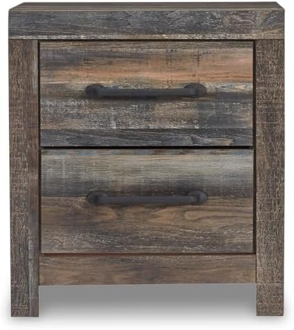 Signature Design by Ashley Drystan Rustic 2 Drawer Nightstand - Image 4