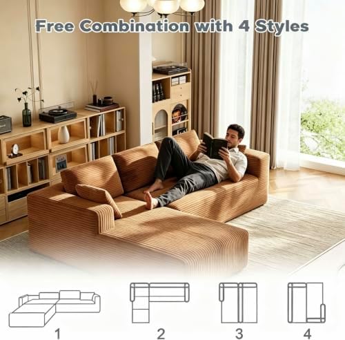 106" L-Shaped Modular Sectional Sofa - Image 3