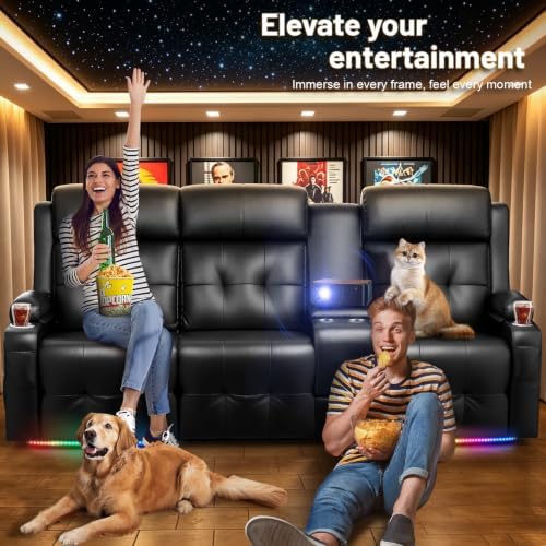 RV Loveseat Recliner Sofa, Home Theater Seating - Image 3
