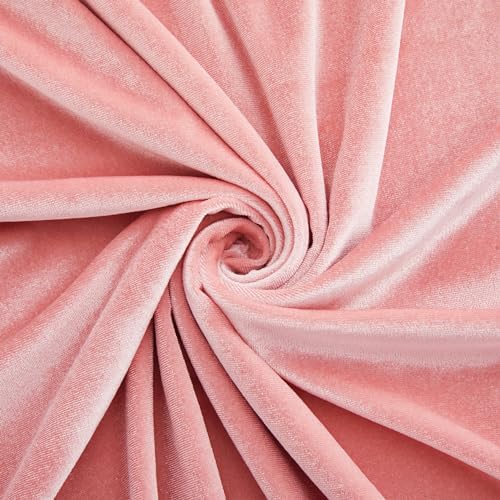 Pink Velvet Fabric by The Yard, 1 Yard - Image 4