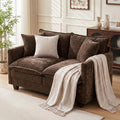 Loveseat Sofa Couch, Small Mini Compact 50" Love Seat 27" Deep Cloud Sofa Seat by MUDANT
