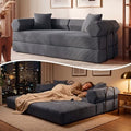 79" Convertible Futon Sofa Bed, Boneless Couch by PQOPQO