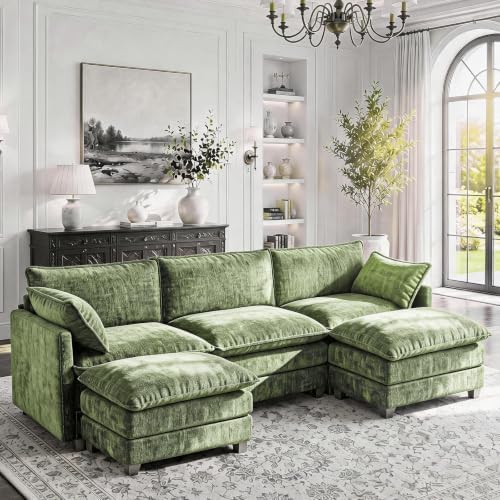 LEVELEVE 112.5" U-Shape Modular Sofa by Enjoyyourlife