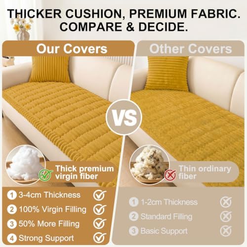Smiry Couch Cover for Dogs, Non Slip Washable Fall Sofa Protector for Pets - Image 5
