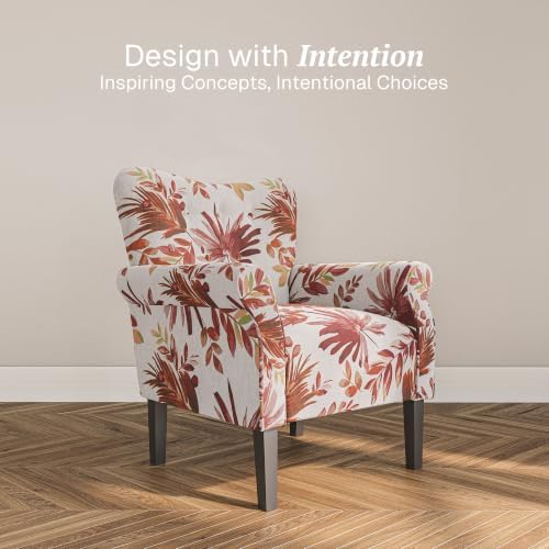 BELLEZE Modern Accent Chair for Living Room, High Back Floral Armchair - Image 4