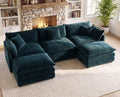 111.5" Modular Sectional Sofa, U Shaped Cloud Couch by VEPXXP