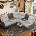 Dresegmt Manual Recliner Sectional Sofa by Dresegmt