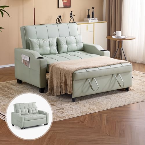 VINGLI Convertible Loveseat Sleeper Sofa Bed, Pullout Couch by VINGLI