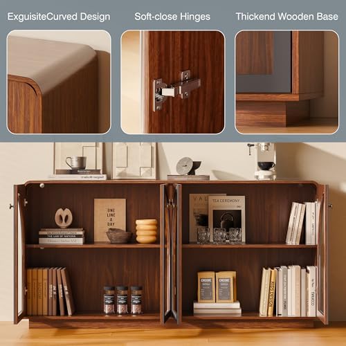 Sideboard Buffet Cabinet with Storage, Credenza Storage Cabinet - Image 5