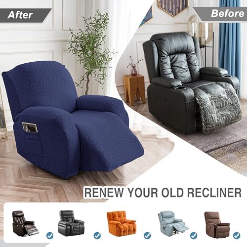 Genina Waterproof Recliner Chair Cover, XL-1 Seat Couch Cover - Image 6