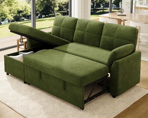 VanAcc Sleeper Sofa with Storage, Sofa Bed with Pull Out Couch by VANACC
