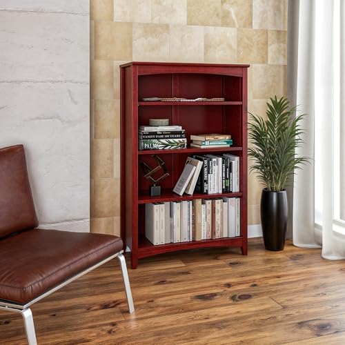 Camaflexi Shaker Style 4 Shelf Bookcase/Solid Wood / 48" High/Adjustable - Image 2
