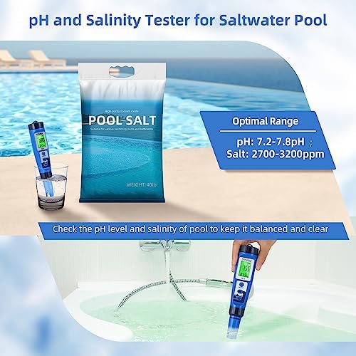 YINMIK pH Salt Meter 5 in 1 pH TDS EC Salinity Tester - Image 4