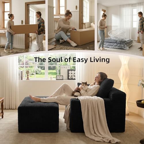 66" Oversized Boneless Chaise Lounge Chair - Image 6