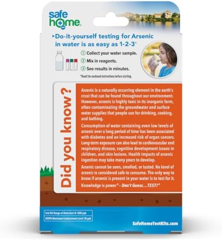 Safe Home® DIY Arsenic in Water Test Kit – at Home Testing - Image 2