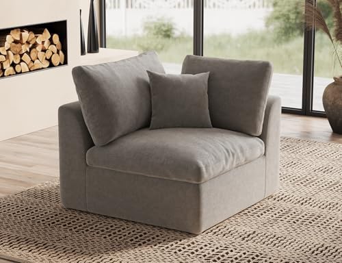 ohllob Corner Seat for Cloud Sectional Couches Living Room, Warm White by Ohllob