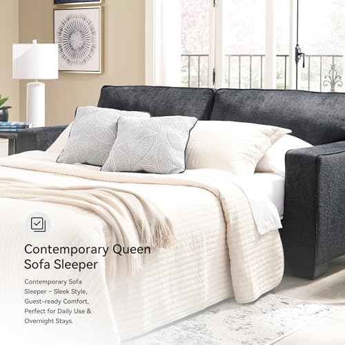 Signature Design by Ashley Altari Queen Sofa Sleeper Couch, Slate Gray - Image 6