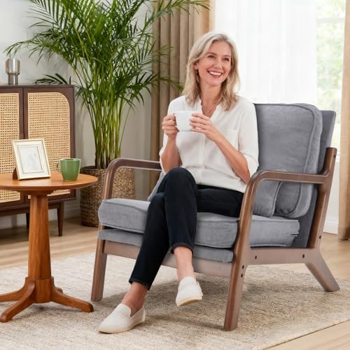 DUMOS Mid Century Modern Accent Chair - Image 4
