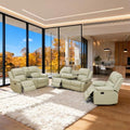 3 Piece Reclining Sectional Couch by Unknown