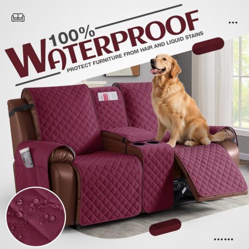 KinCam 100% Waterproof Loveseat Recliner Cover - Image 3
