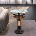 Realistic Deer Head Accent End Table by Gurdenidea