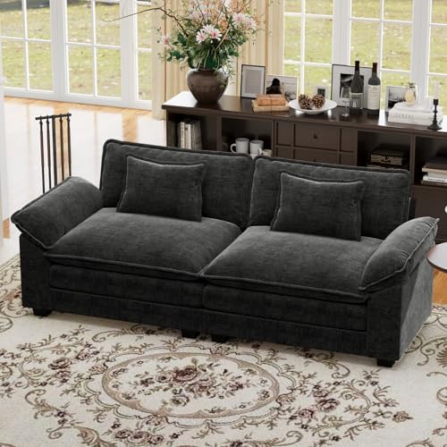 CDCASA 86" Modular Sectional Sofa, Comfy L-Shaped Cloud Couch, 2-Seater by CDCASA